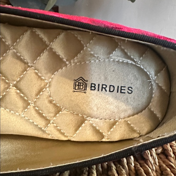 Birdies The Heron Red Black leopard print velvet quilted sole 7.5 Loafers - Picture 10 of 12